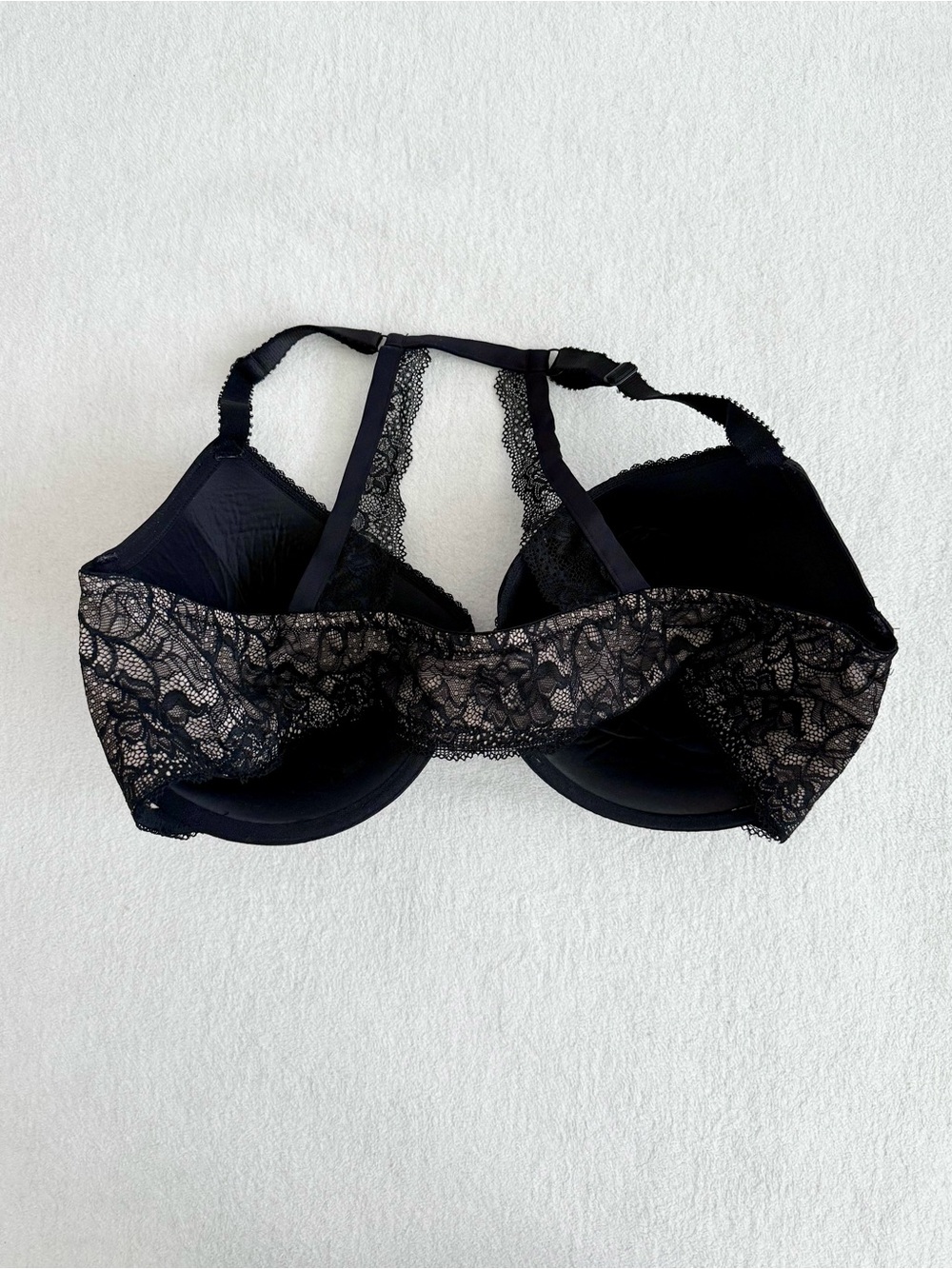 Torrid Front Hook Black Lace Racerback Bra 48DD Romantic Feminine - Picture 2 of 6
